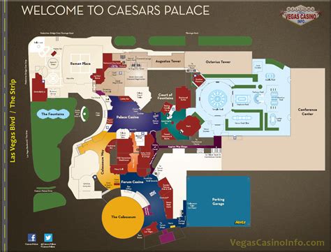 caesars las vegas map